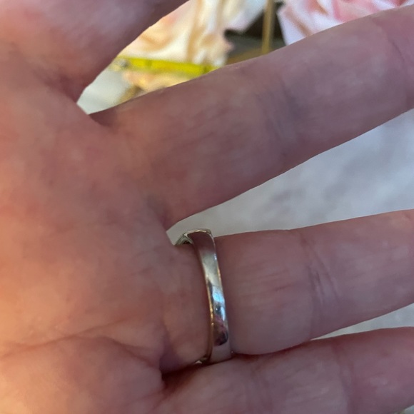 Diamonique  ring , large oval, baguettes and round in SS setting,size 9 - Picture 3 of 7